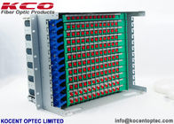 19'' Fiber Optic Distribution Box 144 Core ODF Unit / 144fo Patch Panel For Cabinet