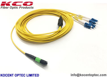 MPO/APC - LC/UPC 8fo Fiber Optic Patch Cord SM G657A LSZH Cover Customized