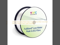 G652D Pico de água baixa Núcleo de fibra óptica de modo único Fibra nua para montagem de cabo de fibra óptica