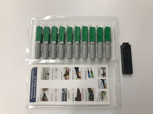 2*3mm SC/APC Fiber Optic Fast Connector with 0.2dB Insertion Loss and 55dB Return Loss for FTTH Solutions
