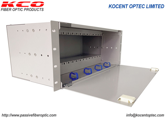 4U 19'' Fiber Optic PLC Splitter with 0.9mm Cable for Indoor Cabinet Use and Low Insertion Loss