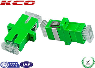SC APC Adaptador de Fibra Óptica Modo Único Simplex Verde Cor