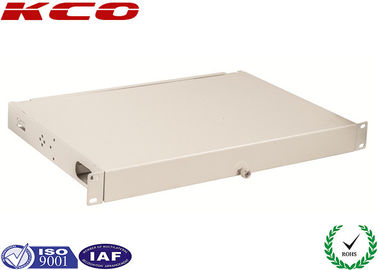 A cremalheira do painel de remendo da terminação da fibra da caixa terminal da fibra ótica montou 1U