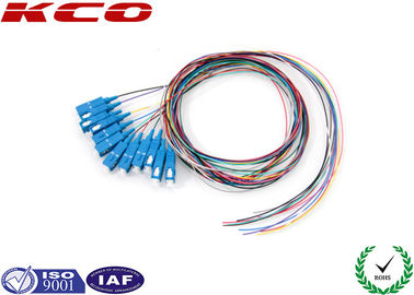 SC UPC APC 12 colors PVC Fiber Optic Pigtail Single Mode FTTH Fiber to The Home SC Type