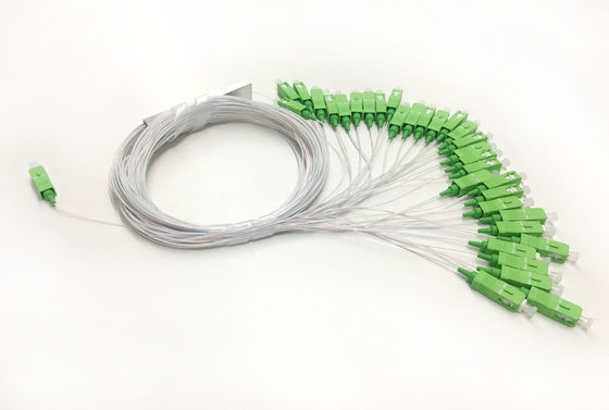 Mini Steel Tube 1x32 PLC Optical Splitter with 0.9mm LSZH G.657A1 Fiber for FTTH Networks