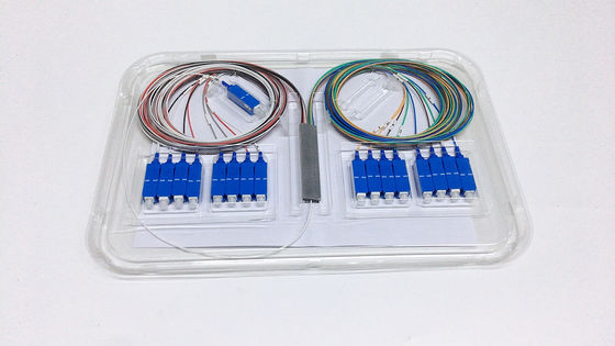 Mini Tipo 1x16 1:16 1*16 PLC Splitters Ópticos SC UPC APC G657A Cabos de Fibra