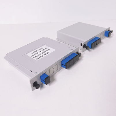 1x4 1:4 1*4 Caixa de cassete Tipo ABS Caixa PLC Splitter LGX Insert Fiber Optic Splitters