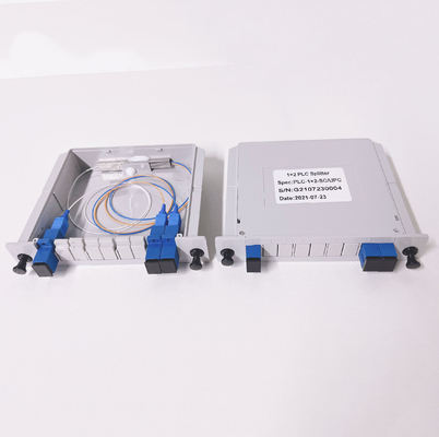 SC/UPC Divisores passivos de fibras 1x2 1:2 1*2 Tipo de inserção LGX Divisor PLC
