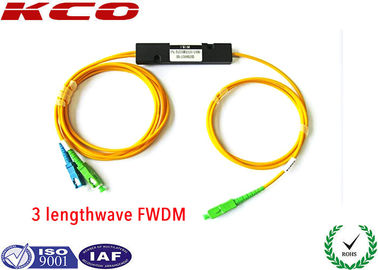 Filtre o WDM do filtro do Multiplexer FTTH/FTTx 1310/1550/1490nm EPON FWDM da divisão do comprimento de onda