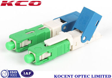 Conector rápido de fibra óptica verde de 2,0 mm e 3,0 mm FTTX SC APC