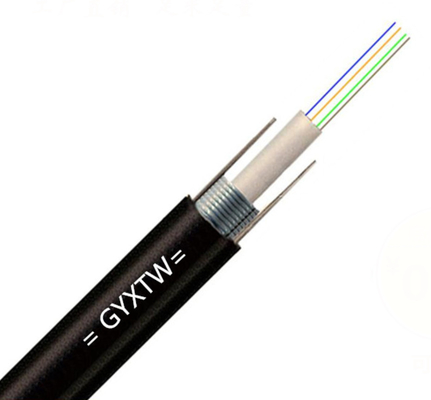 Multimodo OM2 50/125 2 4 6 8 12 núcleos GYXTW 7.0 mm tubo central solto cabo de fibra óptica exterior