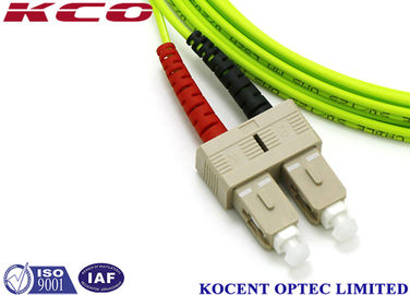 SC OM5 100G Duplex Simplex Fiber Optic Patch Cord with 50/125um Multimode and 40Gb/s Speed