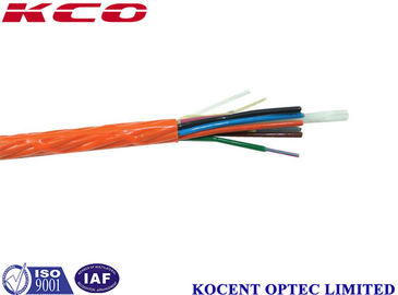 Material de fibra ótica do PE do único modo do cabo de 12 núcleos para interno/exterior