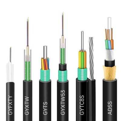96 Fibers Multimode OM3 Self-Supporting Fiber Optic Aerial Cable Figure-8 Loose Tube Outdoor