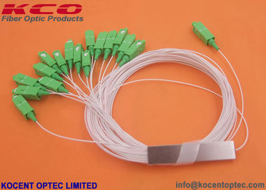 High Strength Steelless Tube Fiber Optic PLC Splitter 1x16 with Wide Operating Wavelength