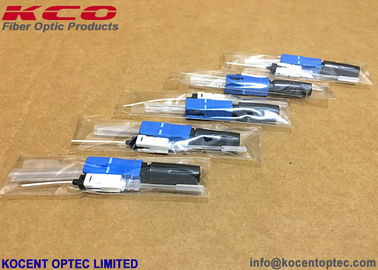 SC/UPC Hot Melt Fiber Optic Fast Connector with 0.9mm Pigtail 0.2dB Insertion Loss and 55dB Return Loss for FTTH Applications