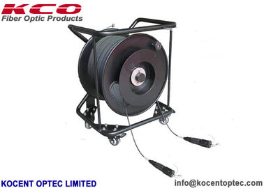 4 núcleos 6 núcleos LSZH TPU YZC Cabos táticos de fibra óptica de parche Modo único 1000m 4.8mm 7.0mm