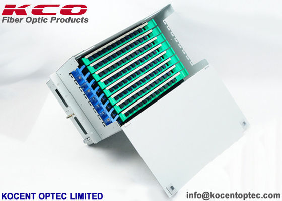 96 material do aço unidade/96fo da caixa terminal ODF da fibra ótica da montagem em rack do núcleo