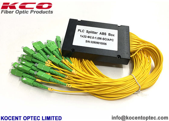 ABS Box Modular PLC Optical Splitter with 2.0mm Cable and High Stability for Low Cost FTTX Deployment