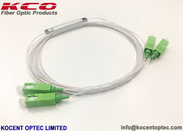 Mini conector do divisor SC/APC da fibra ótica do PLC 2*2 para FTTH FTTA 0.9mm 1.0m
