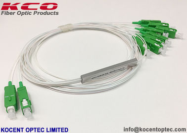 Mini comprimento do divisor 2*8 SC/APC LC/APC 1.0m 1.5m 2.0m da fibra ótica do PLC do tubo