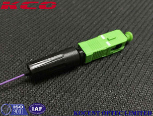 0.9mm Cable SC/APC Fiber Optic Fast Connector with Two-Minute Installation and 0.2dB Insertion Loss