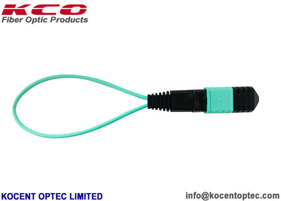 OM3 OM4 LSZH Mini MPO MTP Loop Back Patch Cord for 40G 100G Fiber Testing