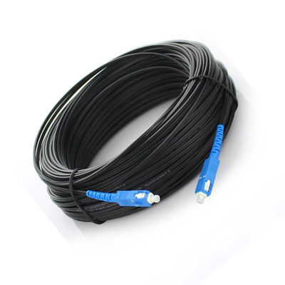 PVC LSZH 2fo SM Monomode G657A FTTH Optical Fibre Drop Cable 2km 1km