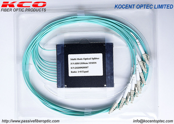 MM OM2 OM3 OM4 Fibra Óptica Multimode Splitter 1*8 1*4 1*16 1*2 Caixa ABS Tipo